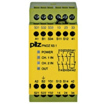 PNOZ X3.1 230VAC 24VDC 3n/o 1n/c 1so PRZEKAŹNIK
