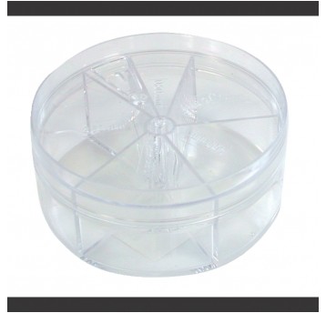 Pojemnik, pusty, na tulejki 0,5-2,5