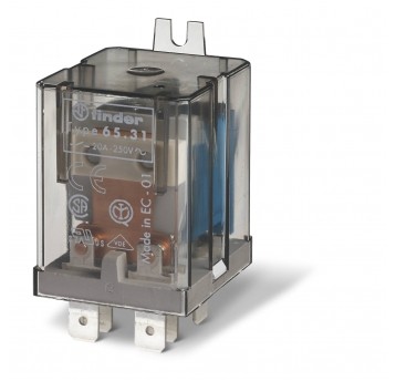 PRZEKAŹNIK 1Z+1R 20A 230V AC, NA PANEL, FASTON 250