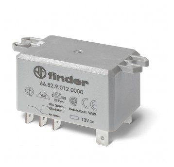 PRZEKAŹNIK 2Z 30A 24V DC, NA PANEL, FASTON 250