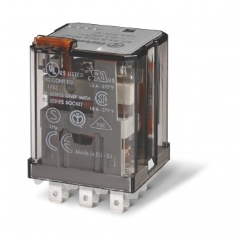 PRZEKAŹNIK 3P 16A 230V AC, DO GNIAZDA LUB FASTON 187, PRZYCISK