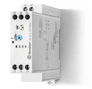 Przekaźnik czasowy 2P 8A 24‑240V AC/DC 0,05s‑180s jednofunkcyjny BI 250V 83.62.0.240.0000