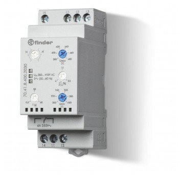 PRZEKAŹNIK KONTROLI NAPIĘCIA 3-FAZ. + KONTROLA N., KONTROLA ZANIKU