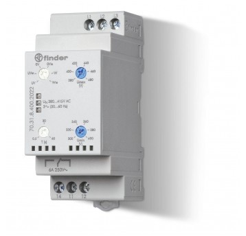 PRZEKAŹNIK KONTROLI NAPIĘCIA 3FAZ., KONTROLA ZANIKU FAZ, ROTACJI,