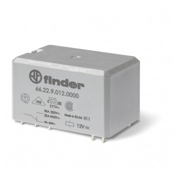 PRZEKAŹNIK PRZEMYSŁOWY DO PŁYTEK DRUKOWANYCH, 2P 30A/10A 24V