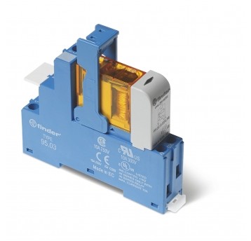 PRZEKAŹNIKOWY MODUŁ SPRZĘGAJĄCY 15,8MM, 1P 10A 12VDC, STYKI AGNI,