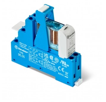 PRZEKAŹNIKOWY MODUŁ SPRZĘGAJĄCY 15,8MM, 2P 8A 12VDC, STYKI AGNI,