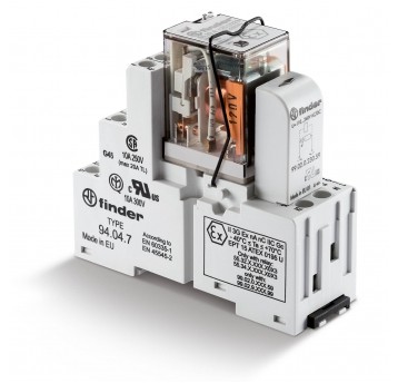 PRZEKAŹNIKOWY MODUŁ SPRZĘGAJĄCY 27MM, 4P 7A 230VAC, STYKI