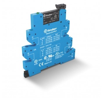 PRZEKAŹNIKOWY MODUŁ SPRZĘGAJĄCY 6,2MM MASTEROUTPUT,1P 6A 12VAC/DC,