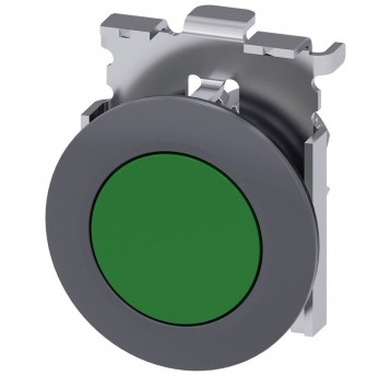 PRZYCISK 3-FD-G METAL MAT ZIELONY NIEPODŚWIETLANY