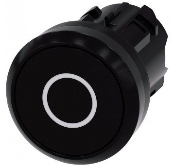 PRZYCISK D-S-X0 CZARNY NIEPODŚWIETLANY