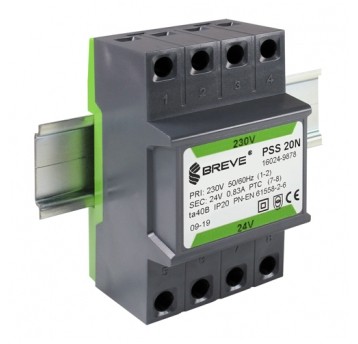 PSS20N, 20VA 230/24V TRANSFORMATOR 1-FAZ.