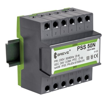 PSS50N, 50VA, 230/24V TRANSFORMATOR 1 FAZ.
