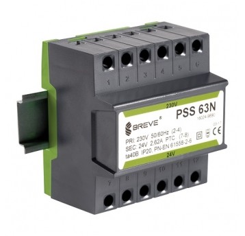 PSS63N, 63VA 230/24V TRANSFORMATOR 1-FAZ.