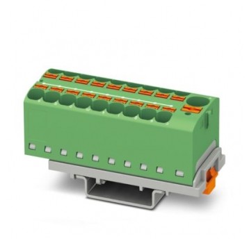 PTFIX 10/18X4 NS35 GN Blok rozdzielacza