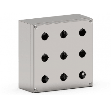 PUSZKA PRZYŁĄCZENIOWA W200X200X90 IP66 BEZ PŁYTY MONTAŻOWEJ AISI304 I