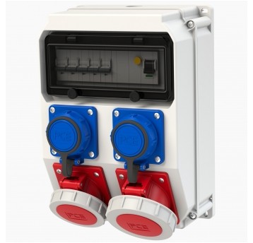 Rozdzielnica stacjonarna z tworzywa seria ADAMÓW 32/5 16*C 2GS*2B FI40 IP67 M32