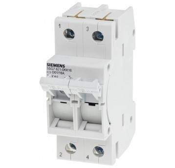 ROZŁĄCZNIK BEZP. MINIZED, WLK. D01, 16A 2P D01
