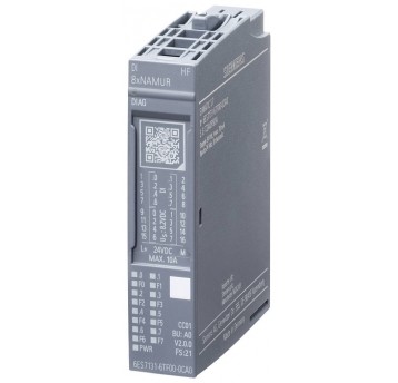 SIMATIC ET 200SP, MODUŁ WEJŚĆ BINARNYCH, 8 WEJŚĆ NAMUR HIGH FEATURE,