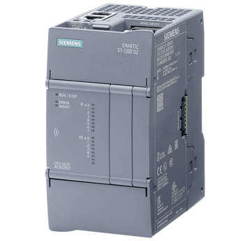 SIMATIC S7-1200 G2: compact CPU 1212C DC/DC/DC power supply: DC 20.4-28.8 V DC onboard I/O: 8x DI 24