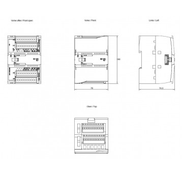 SIMATIC S7-1200, Wyjście cyfrowe SM 1222 MODUŁ WEJŚĆ BINARNYCH