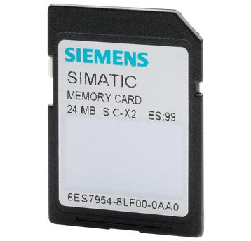 SIMATIC S7, memory cards for S7-1x00 CPU/SINAMICS, 3, 3V Flash, 24 MB