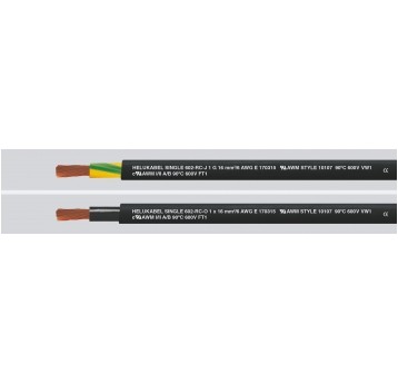 SINGLE 602-0 1x10 ŻÓŁT-ZIEL KABEL