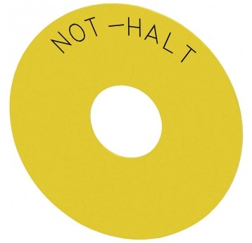 SIRIUS ACT ETYKIETA PRZYCISKU AWARYJNEGO ETYKIETA SAMOPRZYLEPNA ŻÓŁTA