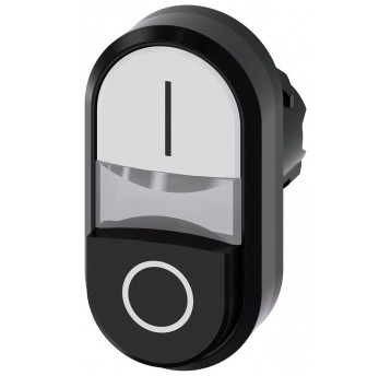 SIRIUS ACT, PODŚW. PRZYCISK Biały/Czarny, 'I'/'O'