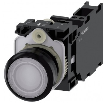 SIRIUS ACT,PRZYCISK 1NO+1NC, BLOK LED PRZYCISK BIAŁY