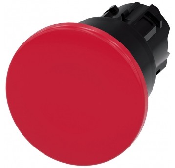 SIRIUS ACT, PRZYCISK GRZYBKOWY 40MM PRZYCISK CZERWONY
