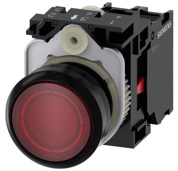 SIRIUS ACT, PRZYCISK PODŚWIETLANY CZERWONY