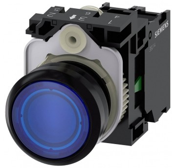 SIRIUS ACT, PRZYCISK PODŚWIETLANY NIEBIESK