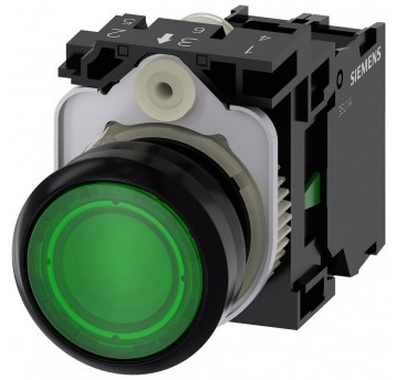 SIRIUS ACT, PRZYCISK PODŚWIETLANY ZIELONY