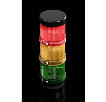 SZ KOLUMNA SYGNALIZACYJNA LED 24V AC/DC, CZER/ŻÓŁ/Z