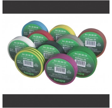 TAŚMA IZOL. 15mmx10m KOLORY TAŚMA