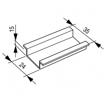 TS35X15 Szyna montażowa 35x15mm