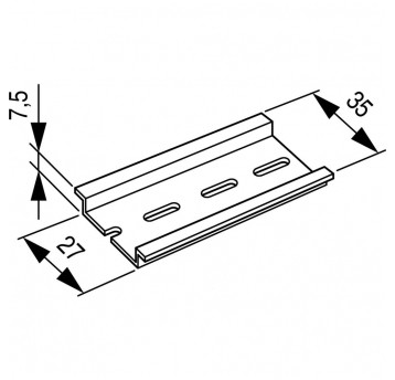 TS35X7,5 Szyna montażowa 35x7,5mm
