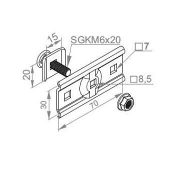 UCHWYT USSW UCHWYT ŚRUBOWY