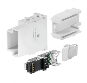 W.HDC MRJ45 B MI RJ45 module, Plug insert, RJ45