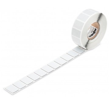 WA.NAKLEJKI 18X27 SREBRNE MOCNY KLEJ OP=350SZT