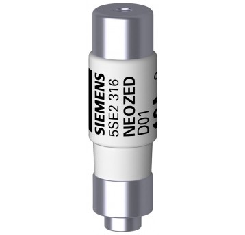 WKŁADKA TOPIKOWA NEOZED, 400 V AC/ 250 V D KLASA GG, WLK. D01 16A, KOLOR