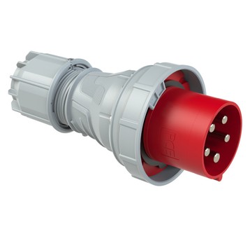 Wtyczka przenośna 125A 5P 400V czerwona IP67 POWER TWIST 045‑6
