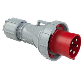 Wtyczka przenośna 63A 5P 400V czerwona IP67 POWER TWIST 035‑6