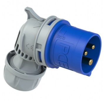 WTYCZKA PRZENOŚNA KĄTOWA IP44 16A 3P TT TURBO TWIST