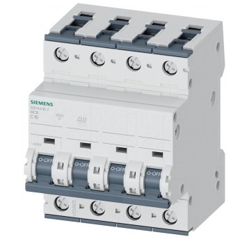 WYŁĄCZNIK NADMIAROWOPRĄDOWY, 400V C16A 10KA, 4-BIEG