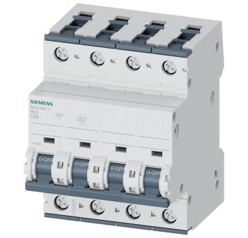 WYŁĄCZNIK NADMIAROWOPRĄDOWY, 400V C80A 10KA, 4-BIEG