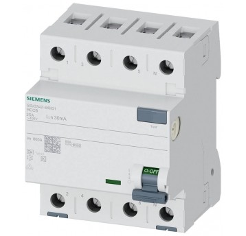 WYŁĄCZNIK R.-PR., TYP A, IN=25A, 3+N-BIEG 30mA, 400V