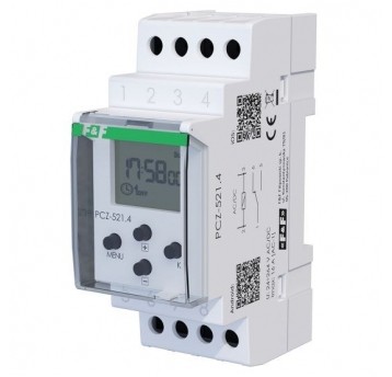 Zegar sterujący PCZ-521.4 tygodniowy Zegar sterujący24-270VAC/DC 1
