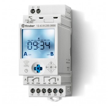 Zegar tygodniowy NFC 2P 16A 230V AC/DC